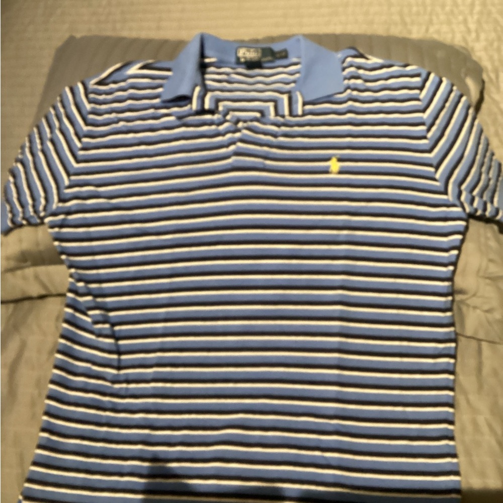 Polo by Ralph Lauren Blue Striped Men's Shirt
